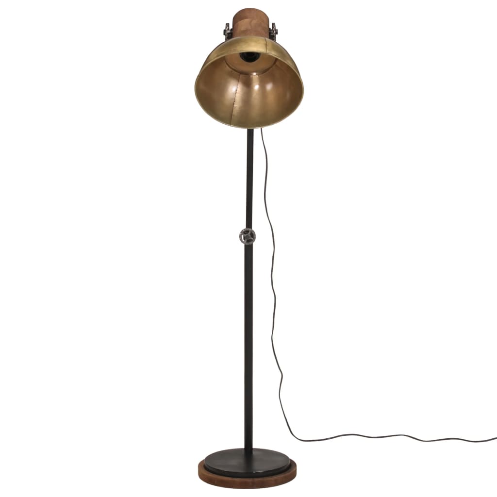 Põrandalamp, 25 W, antiik messing, 30 x 30 x 100-150 cm, E27
