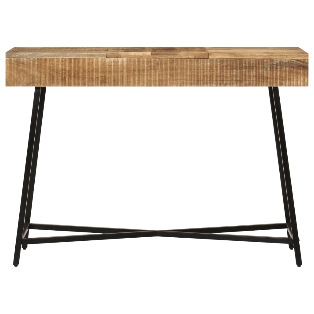 Tualettlaud 105x35x75 cm töötlemata mangopuit ja raud