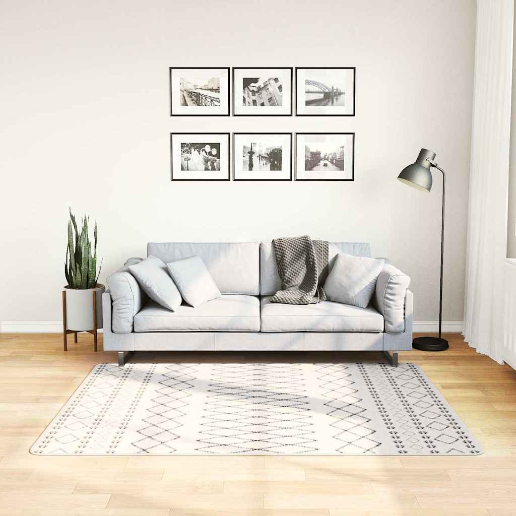 Vaip, pestav, must ja valge, 120 x 170 cm