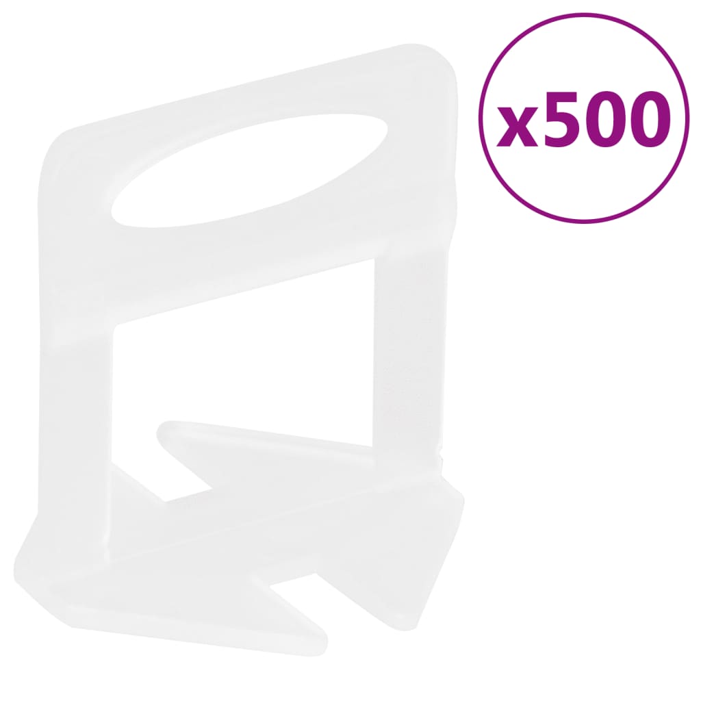 Plaatide tasandussüsteem, 250 kiilu, 500 klambrit, 1 mm
