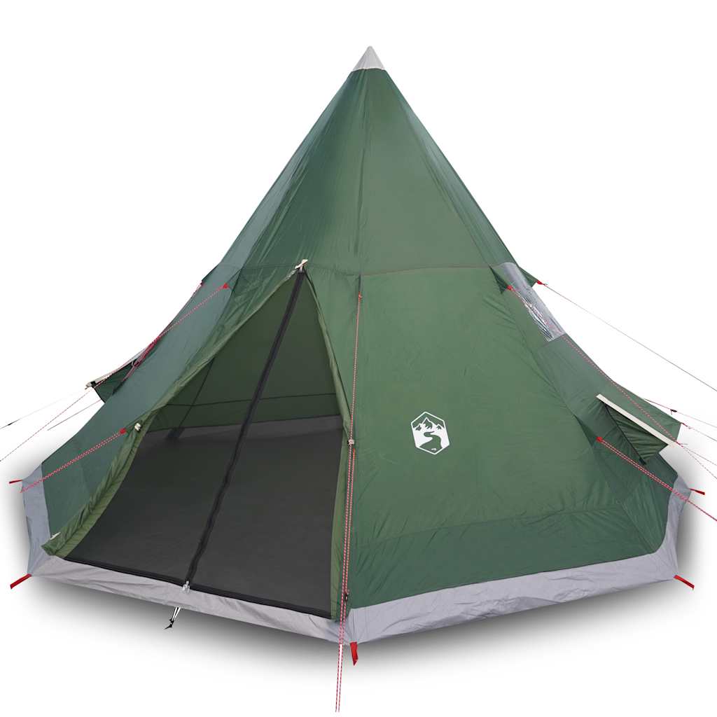 Matkatelk, tipi 4 inimesele, roheline, veekindel