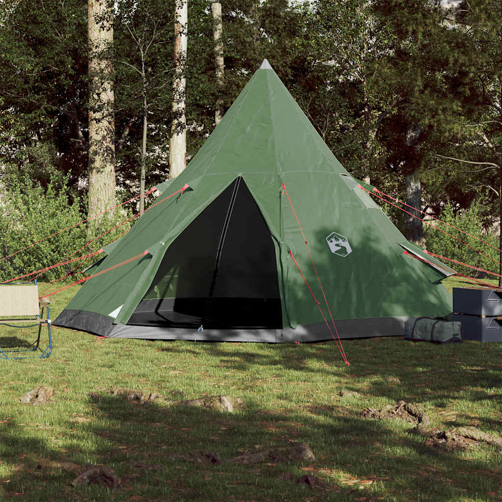 Matkatelk, tipi 4 inimesele, roheline, veekindel