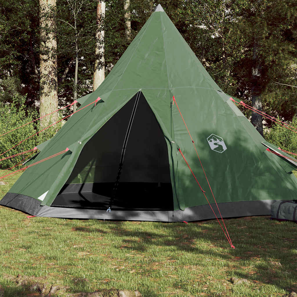 Matkatelk, tipi 4 inimesele, roheline, veekindel