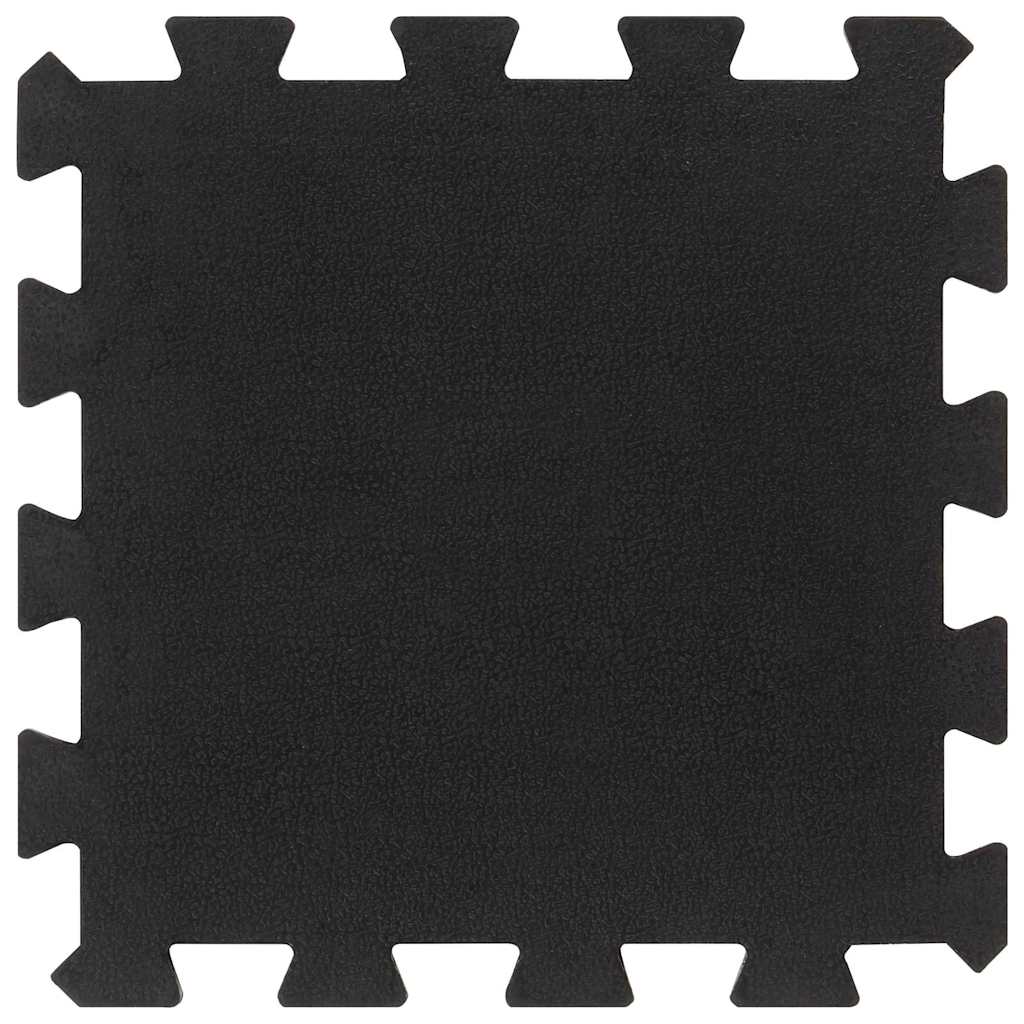 Kummist põrandamatid 16 tk, must, 16 mm, 30 x 30 cm