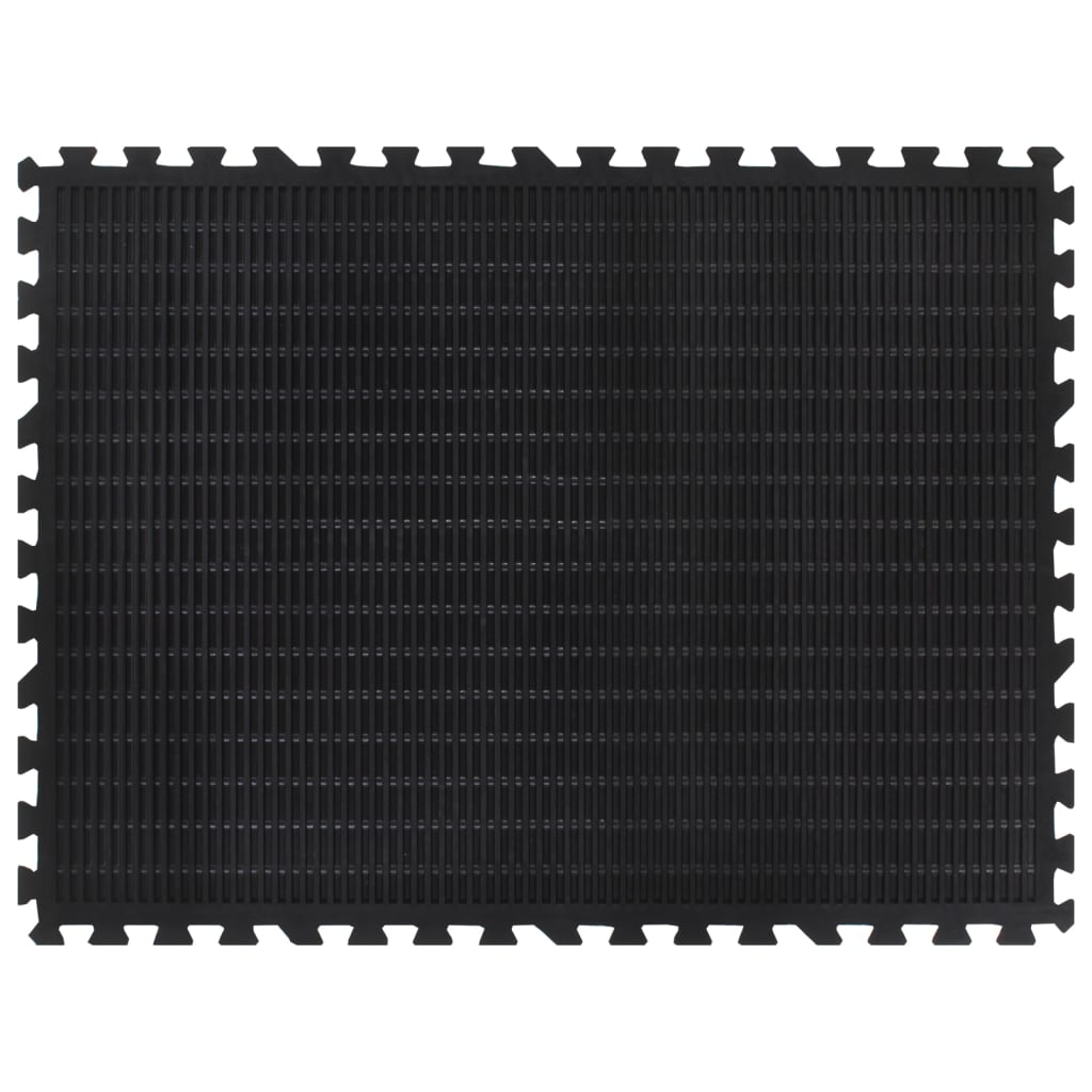 Kummist põrandamatt, must, 12 mm, 90 x 120 cm