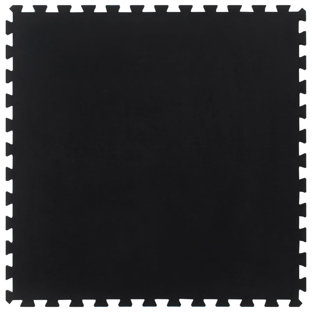 Kummist põrandamatt, must, 12 mm, 100x100 cm