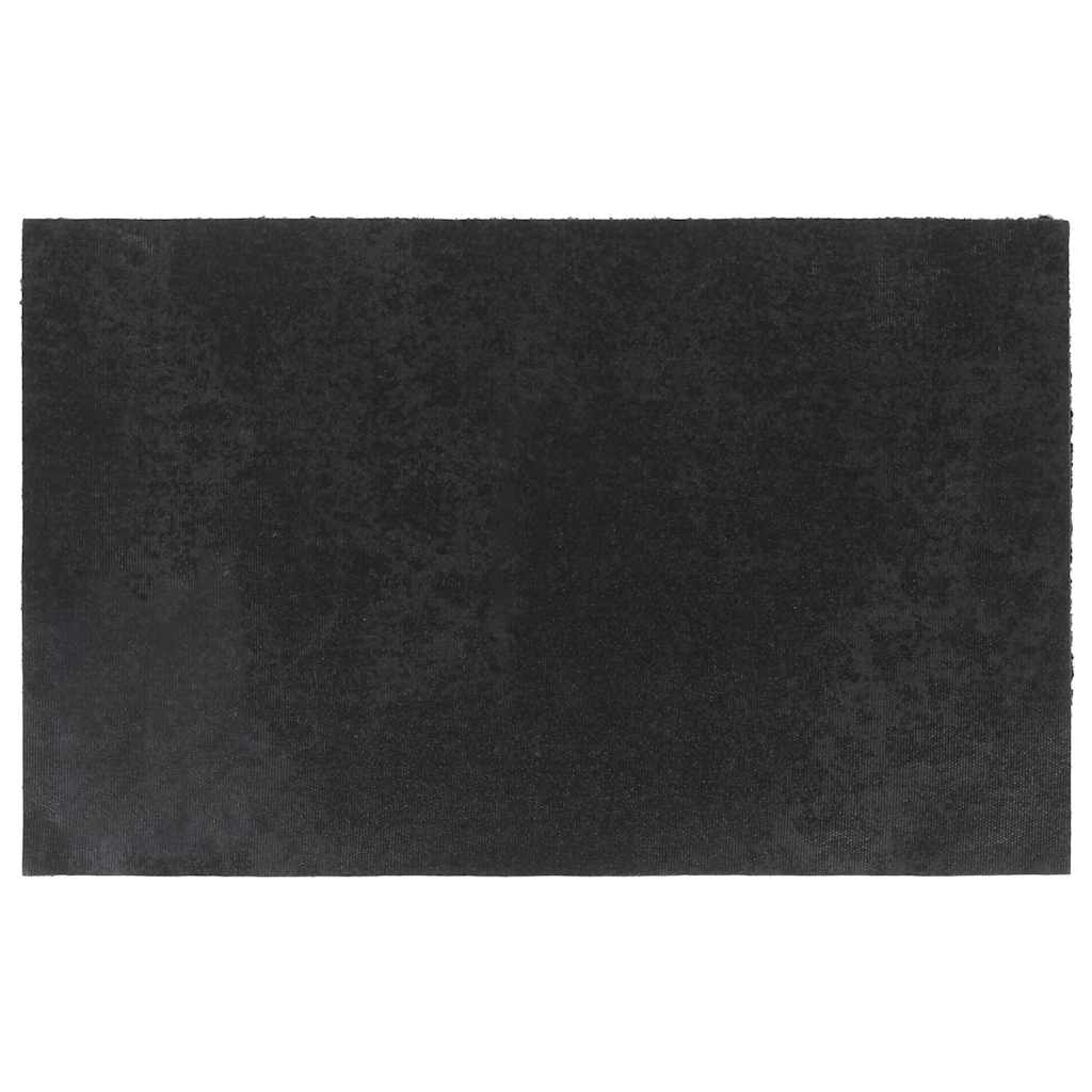 Uksematt, must, 50x80 cm, flokeeritud kookoskiud