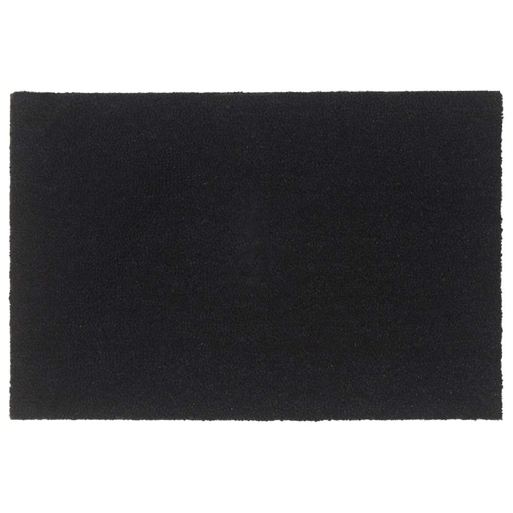 Uksematt, must, 60 x 90 cm, flokeeritud kookoskiud