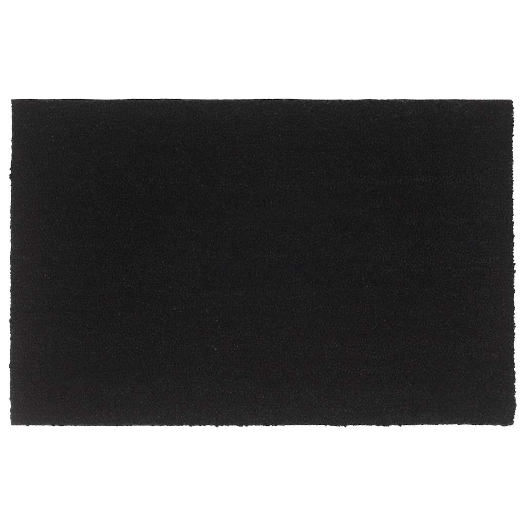 Uksematt, must, 65 x 100 cm, flokeeritud kookoskiud