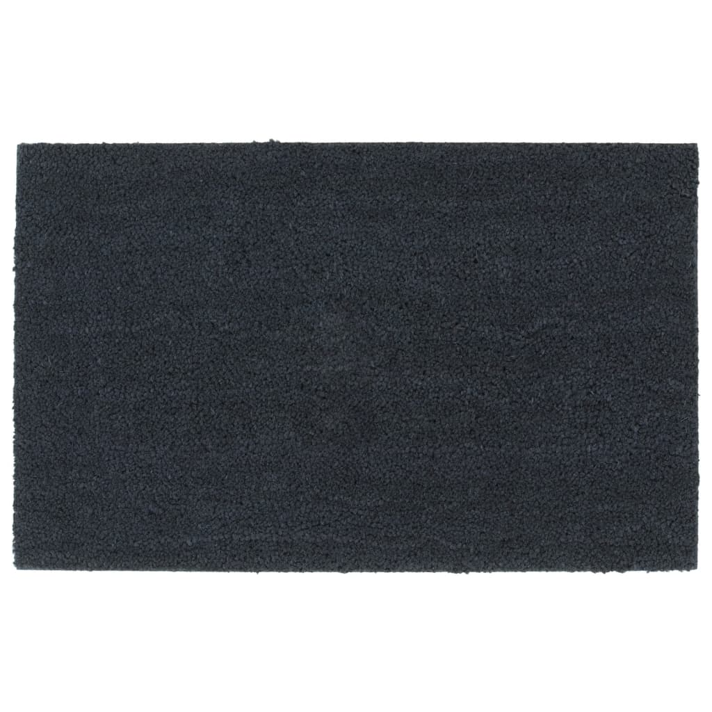 Uksematt, tumehall, 50 x 80 cm, flokeeritud kookoskiud