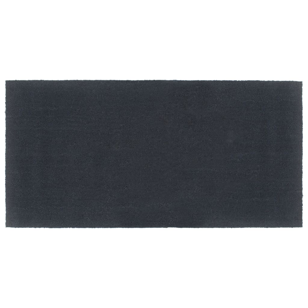 Uksematt, tumehall, 100 x 200 cm, flokeeritud kookoskiud