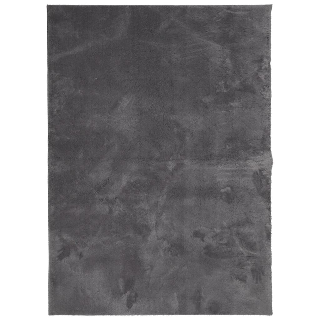 Vaip "HUARTE", lühikese narmaga, pestav, antratsiit, 140x200 cm