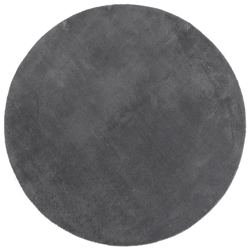 Vaip "HUARTE", lühikese narmaga, pestav, antratsiit, Ø120 cm