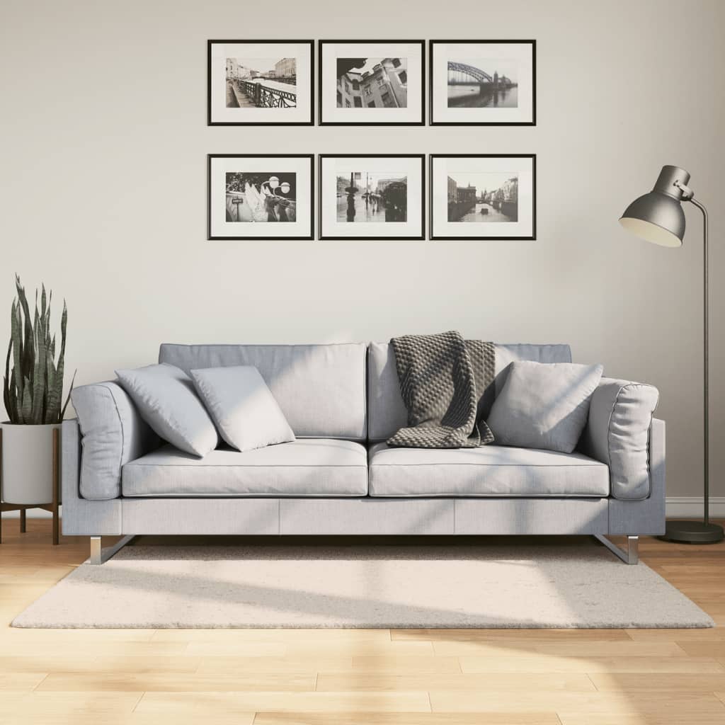 Vaip "HUARTE", lühikese narmaga, pestav, beež, 80 x 150 cm