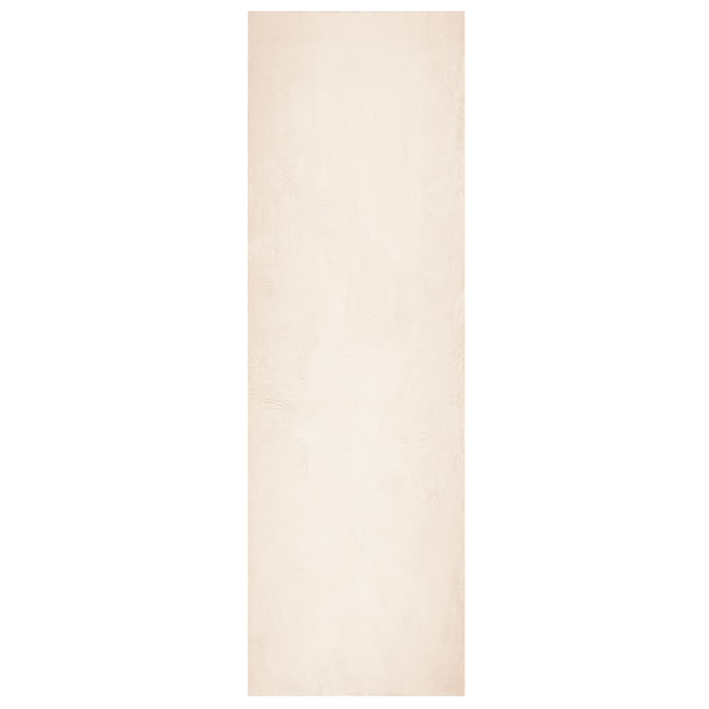 Vaip "HUARTE", lühikese narmaga, pestav, beež, 80x250 cm
