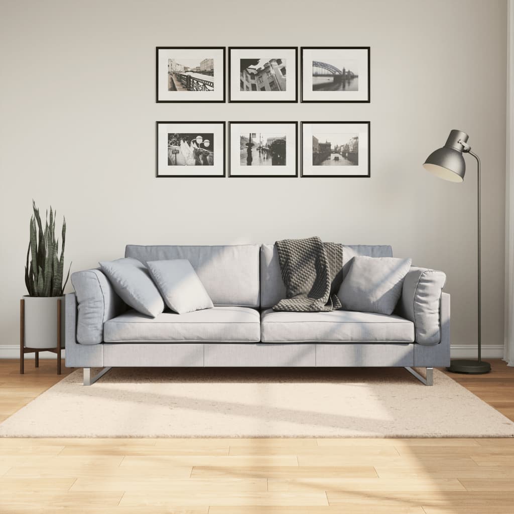Vaip HUARTE, lühikese narmaga, pestav, beež, 120x170 cm