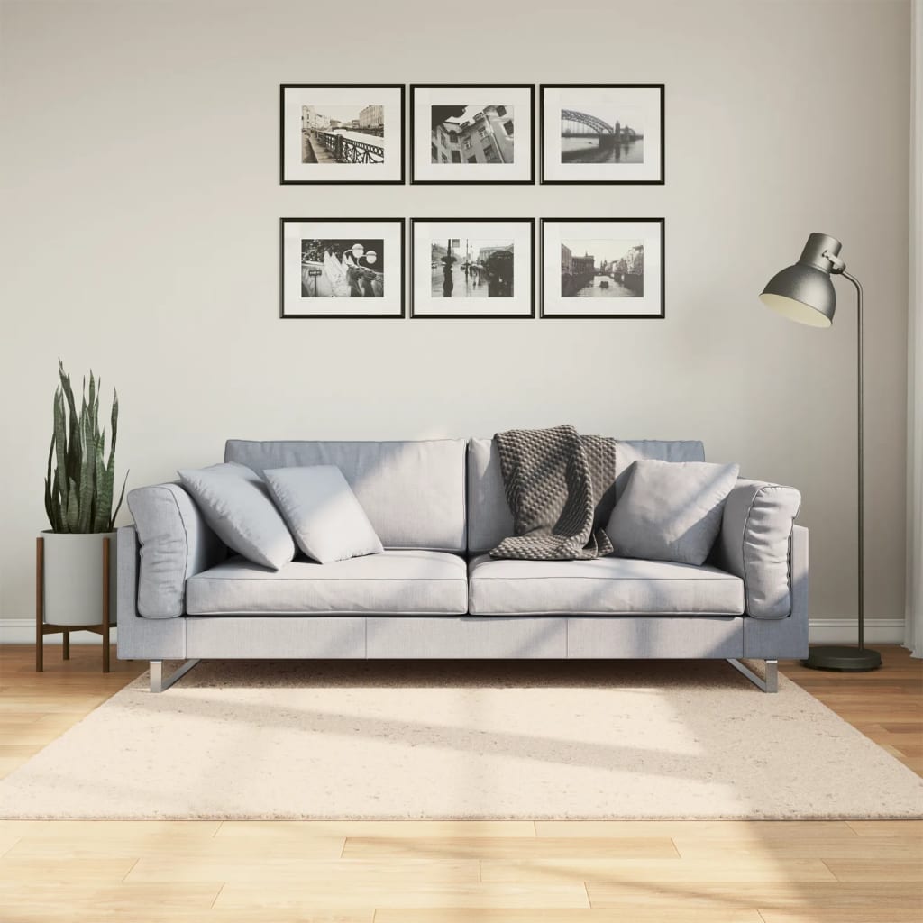 Vaip "HUARTE", lühikese narmaga, pestav, beež, 160 x 160 cm