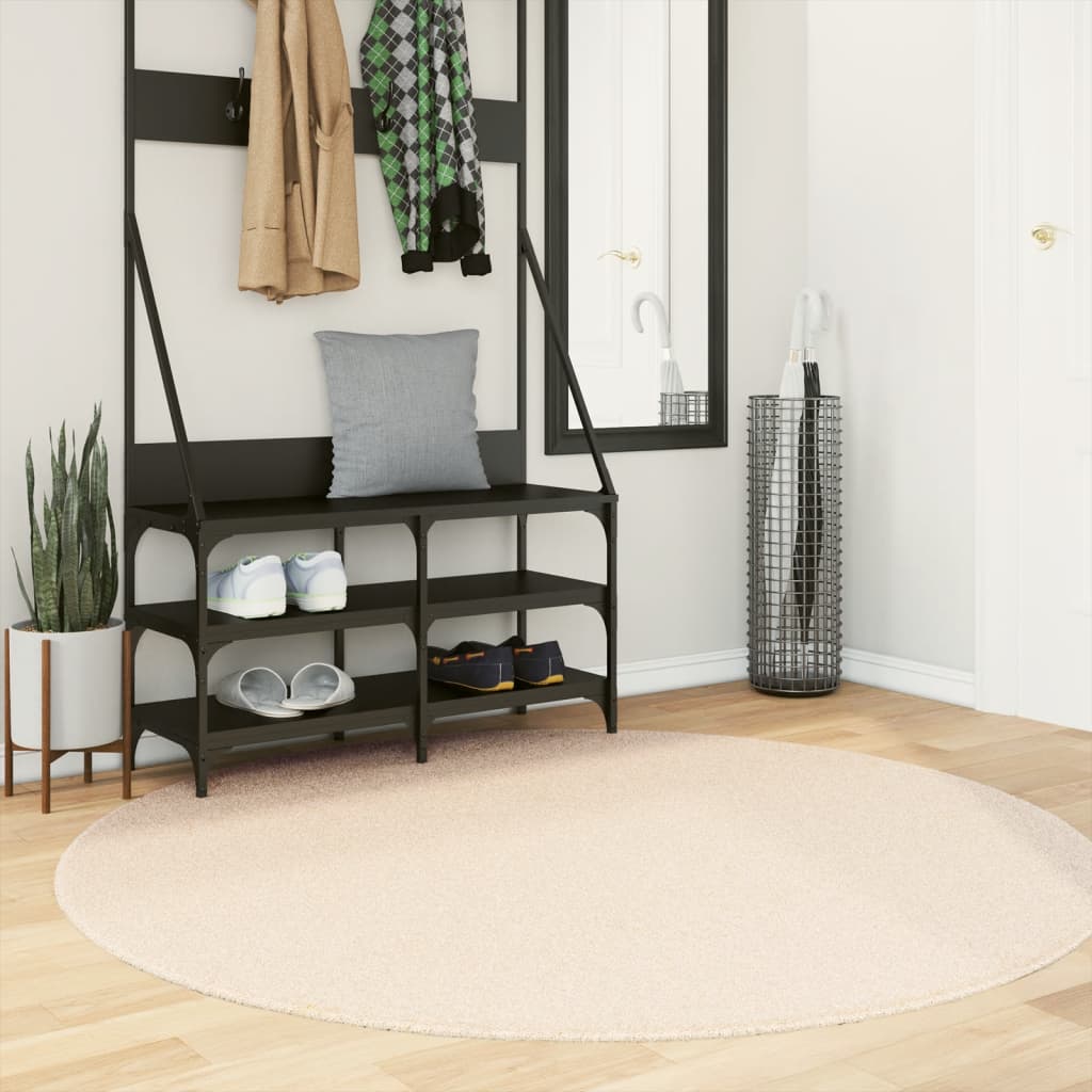 Vaip "HUARTE", lühikese narmaga, pestav, beež, Ø 160 cm