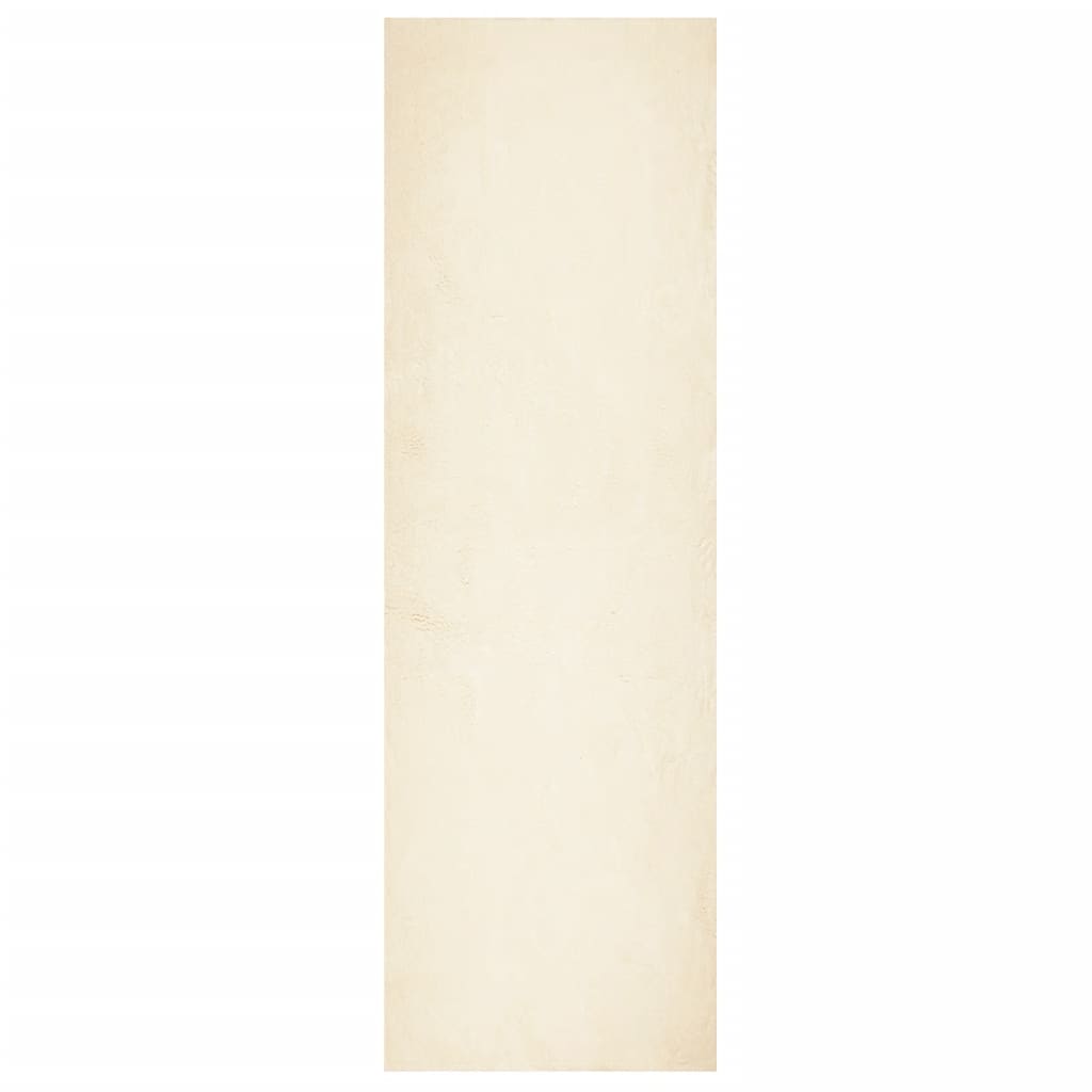 Vaip "HUARTE", lühikese narmaga, pestav, kreemjas, 80 x 250 cm