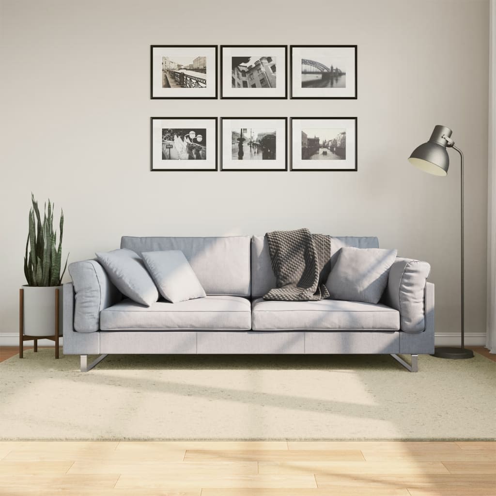 Vaip HUARTE, lühikese narmaga, pestav, kreemjas, 160x230 cm