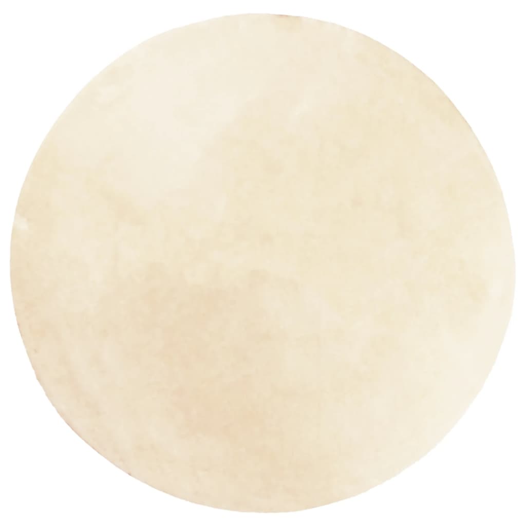 Vaip "HUARTE", lühikese narmaga, pestav, kreemjas, Ø 160 cm