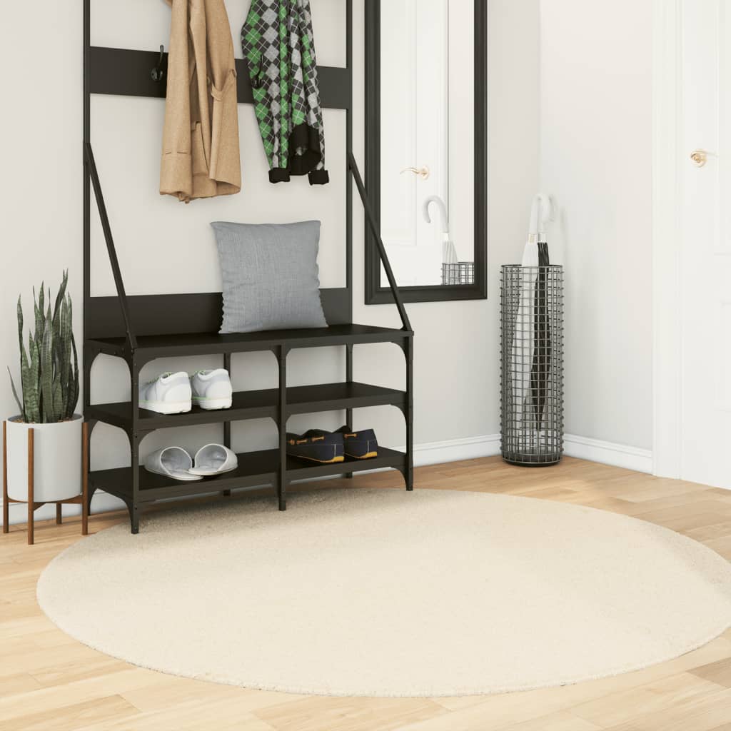 Vaip "HUARTE", lühikese narmaga, pestav, kreemjas, Ø 160 cm