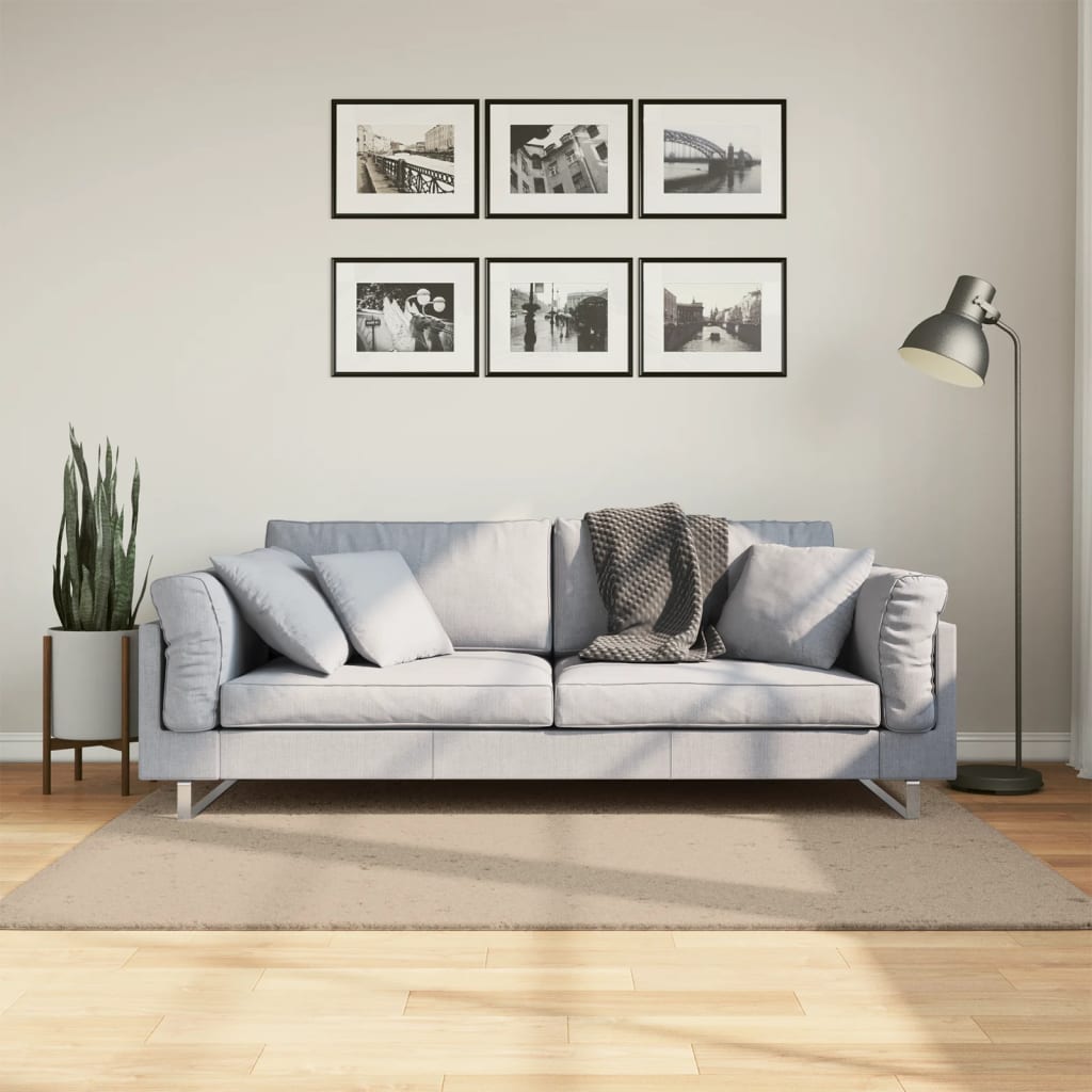 Vaip HUARTE, lühikese narmaga, pestav, liivakarva, 120x170 cm