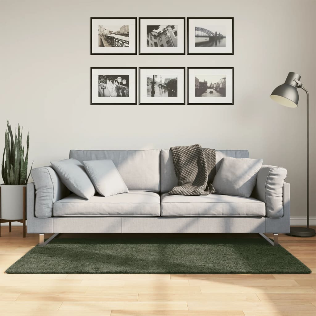 Vaip HUARTE, lühikese narmaga, pestav, metsaroheline, 80x150 cm