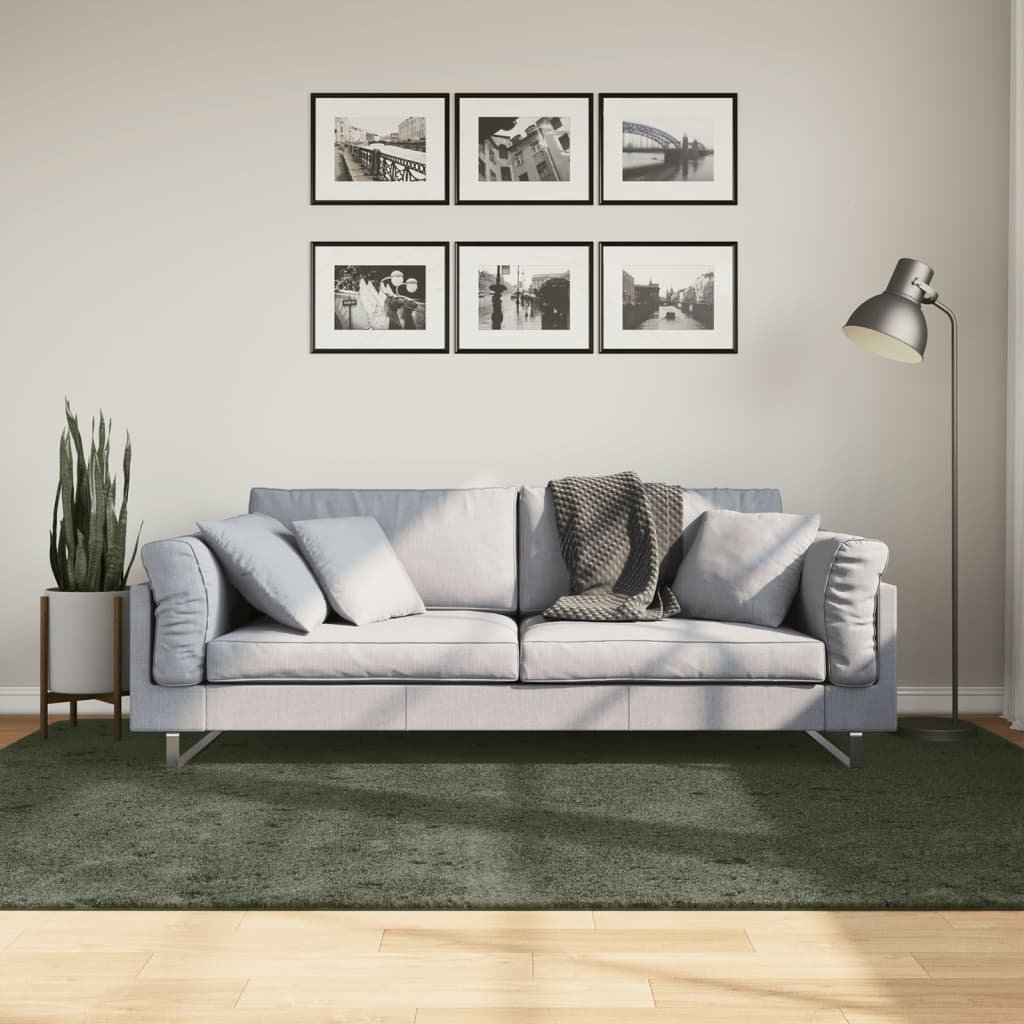 Vaip HUARTE, lühikese narmaga, pestav, metsaroheline, 160x230cm