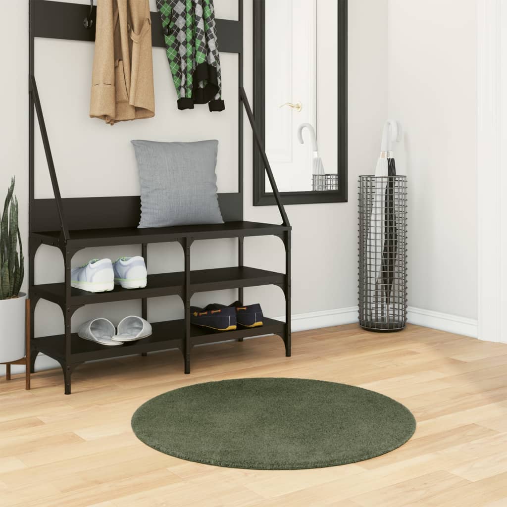 Vaip HUARTE, lühikese narmaga, pestav, metsaroheline, Ø80 cm