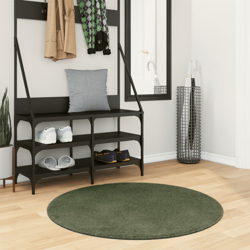 Vaip HUARTE, lühikese narmaga, pestav, metsaroheline, Ø 100 cm