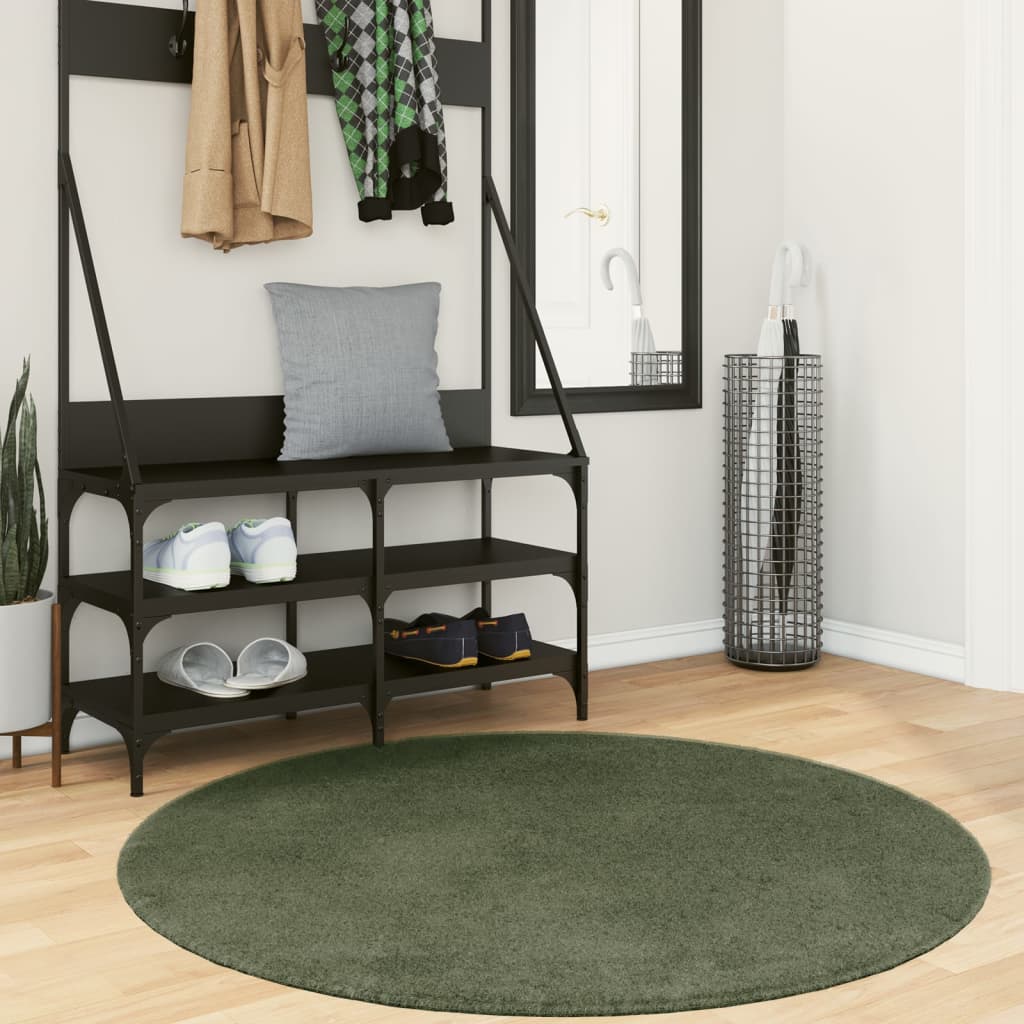 Vaip HUARTE, lühikese narmaga, pestav, metsaroheline, Ø 120 cm