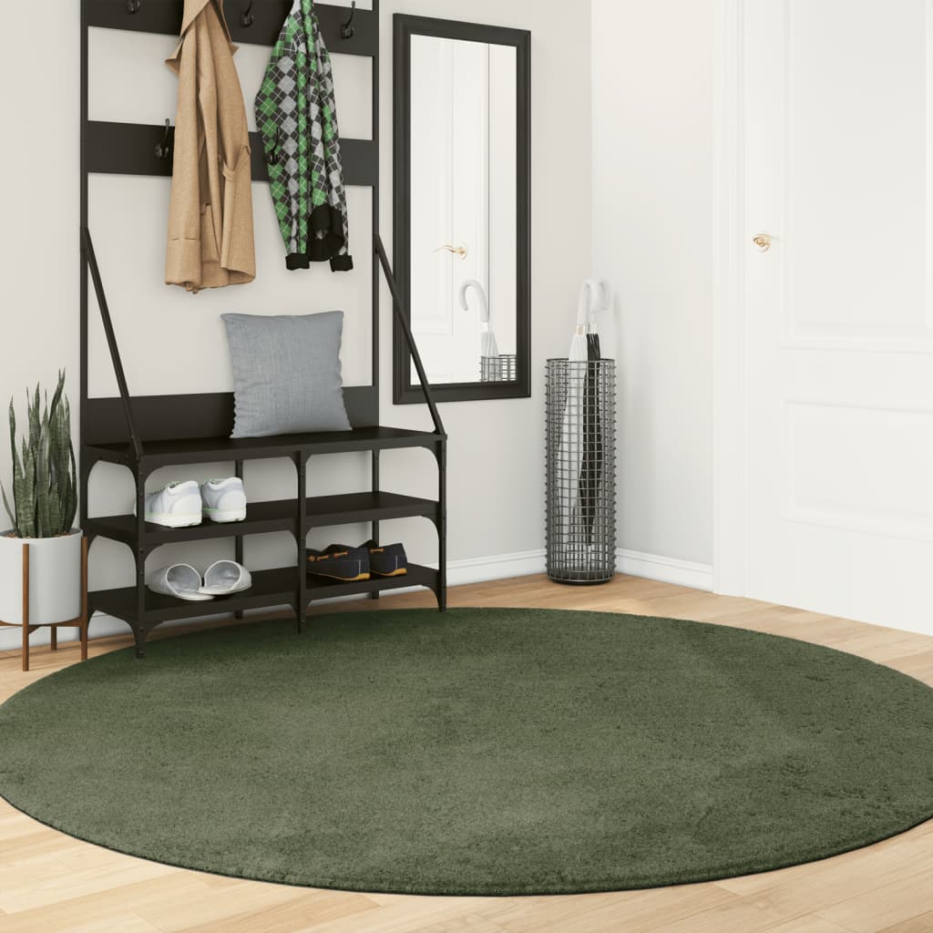 Vaip HUARTE, lühikese narmaga, pestav, metsaroheline, Ø 200 cm