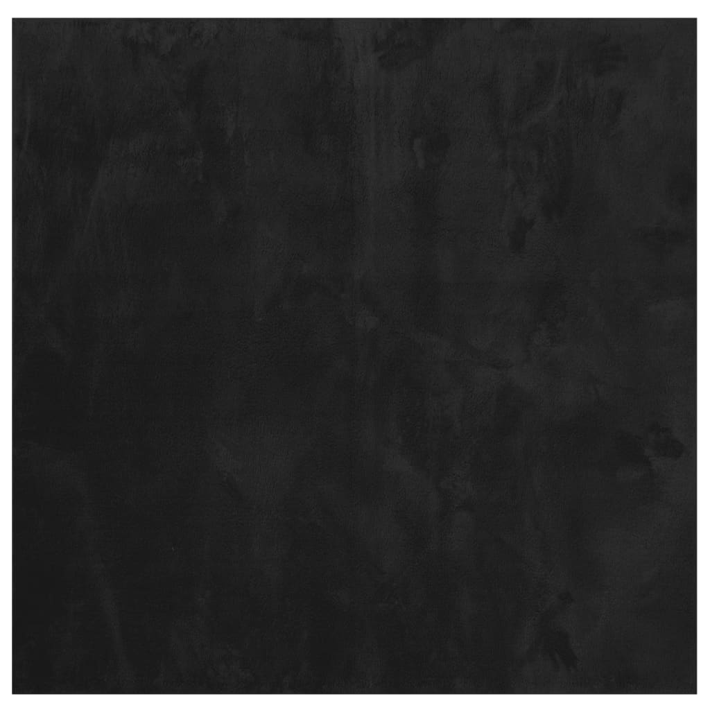 Vaip HUARTE, lühikese narmaga, pestav, must, 120x120 cm