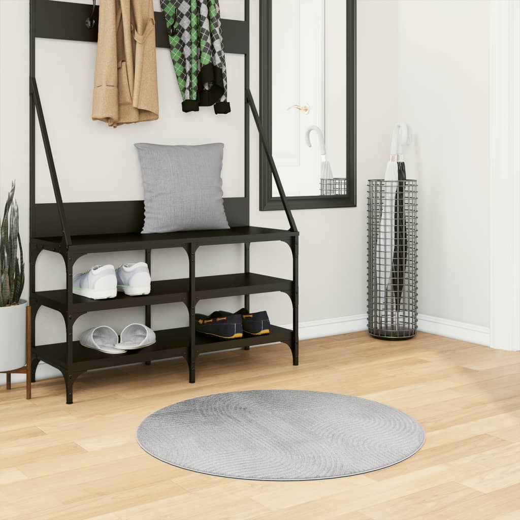 Vaip IZA, lühikese narmaga, Skandinaavialik, hall, Ø80 cm