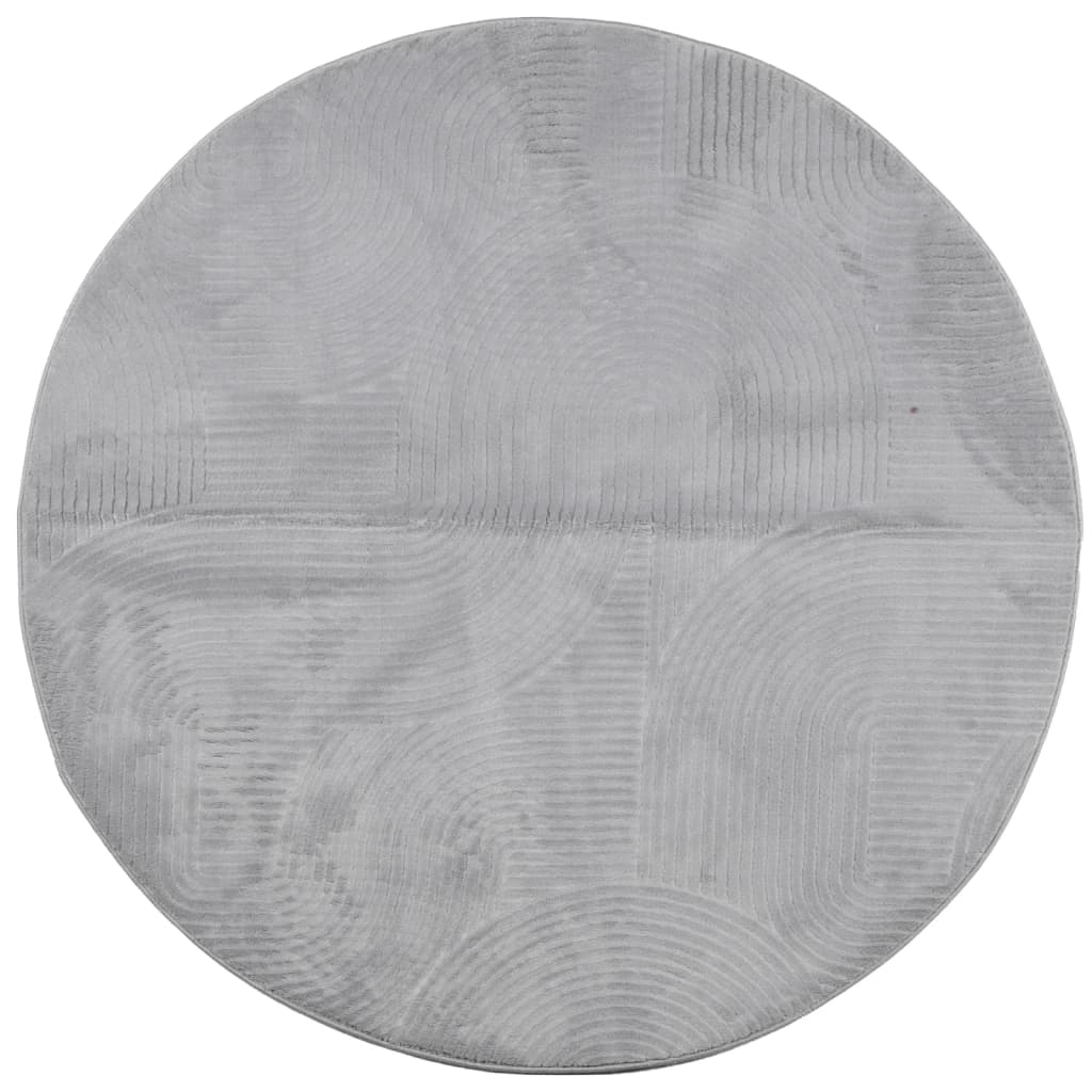 Vaip IZA, lühikese narmaga, Skandinaavialik, hall, Ø 100 cm