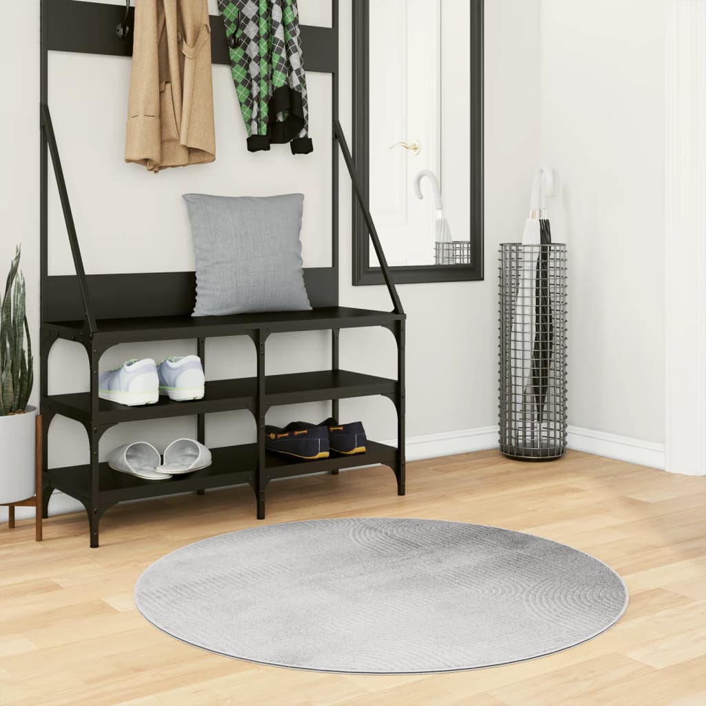Vaip IZA, lühikese narmaga, Skandinaavialik, hall, Ø 100 cm