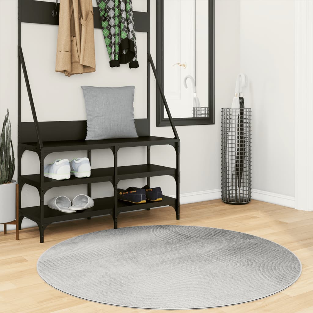 Vaip IZA, lühikese narmaga, Skandinaavialik, hall, Ø 120 cm