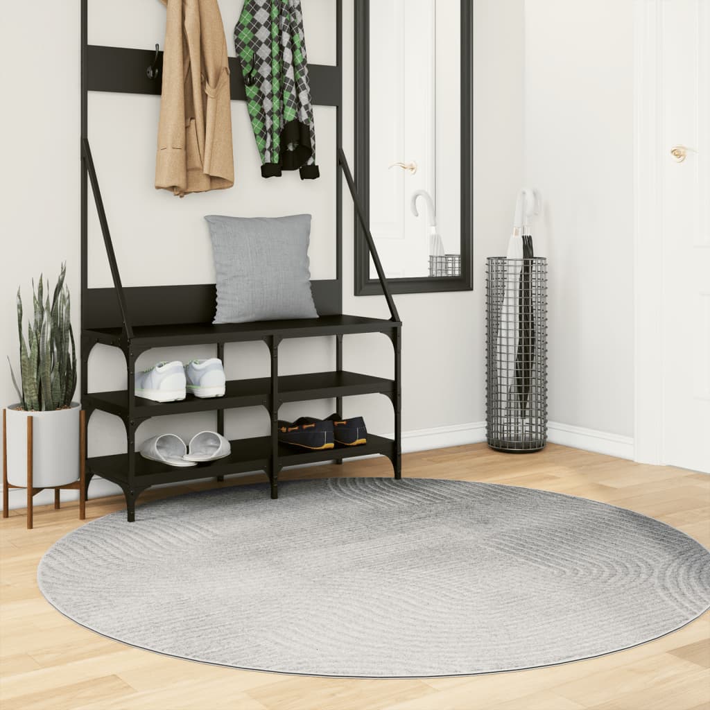 Vaip IZA, lühikese narmaga, Skandinaavialik, hall, Ø160 cm