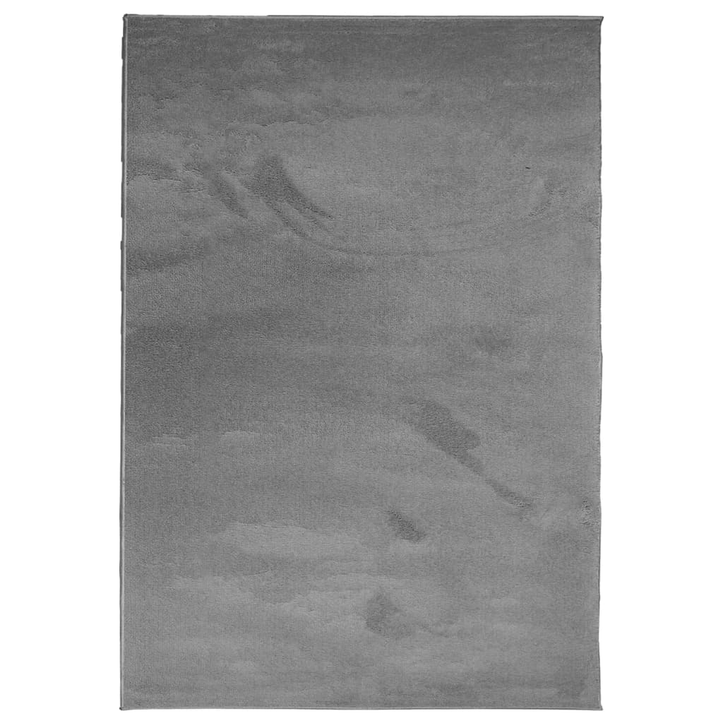 Vaip "OVIEDO" lühikese narmaga, antratsiithall, 140 x 200 cm