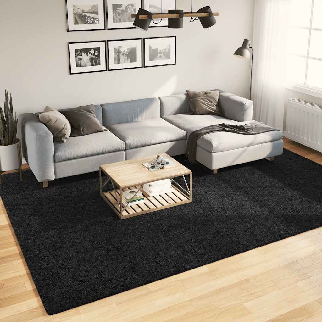 Vaip "OVIEDO" lühikese narmaga, must, 240 x 340 cm