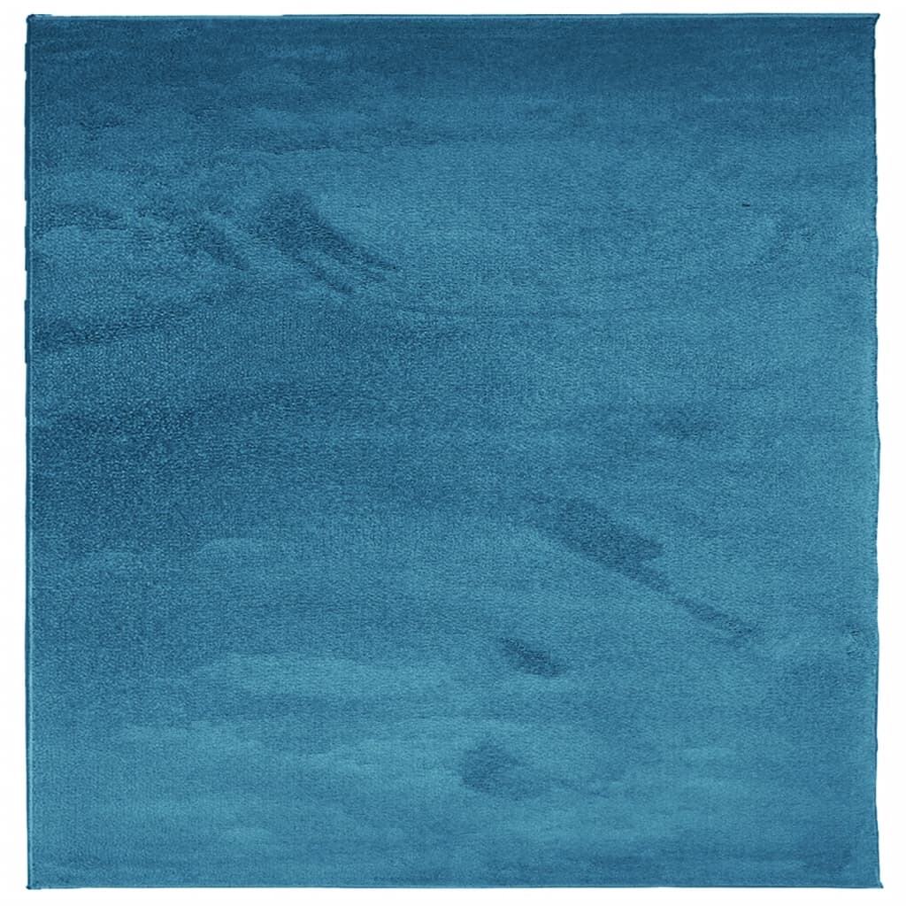 Vaip "OVIEDO" lühikese narmaga, türkiissinine, 120 x 120 cm
