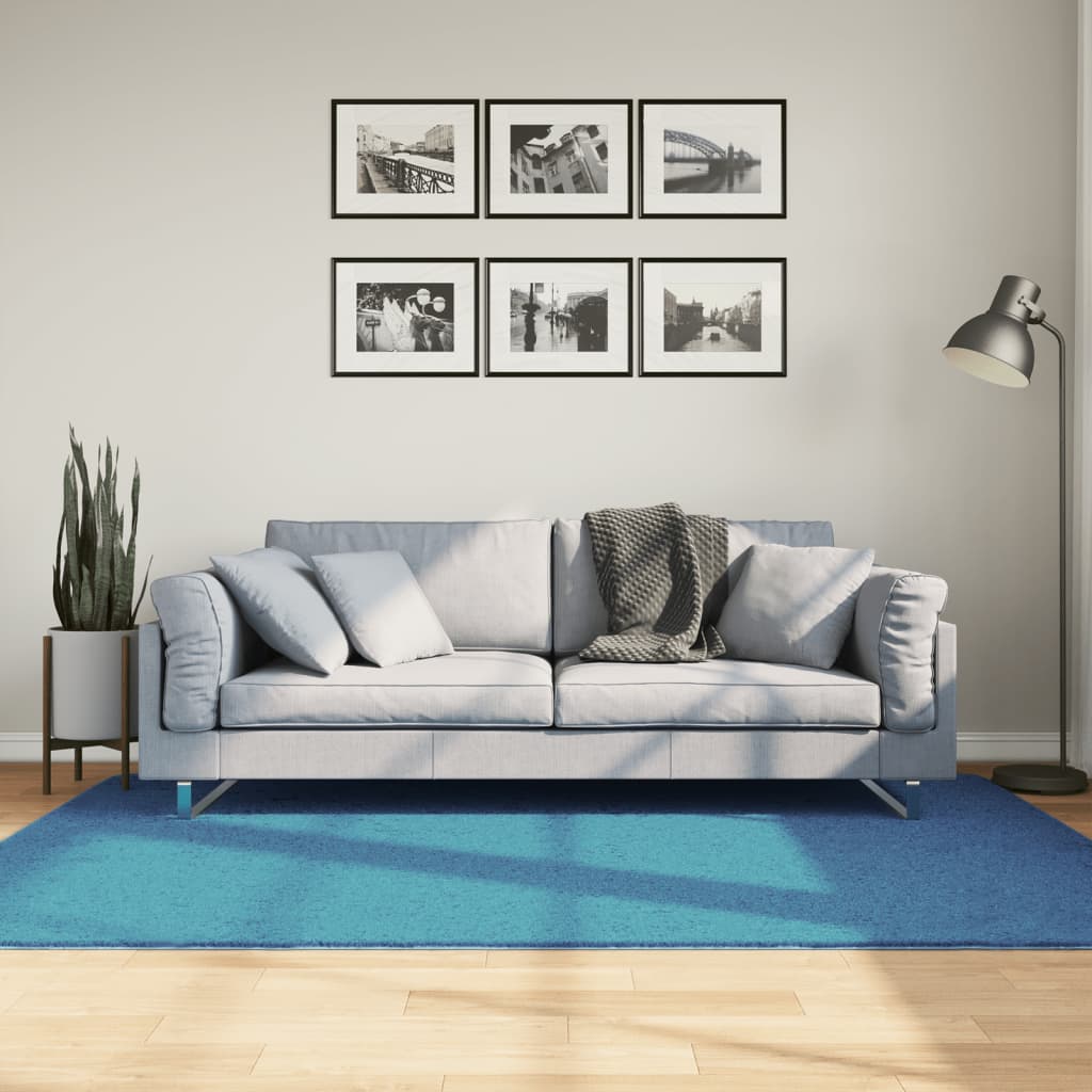 Vaip "OVIEDO" lühikese narmga türkiis 140x200 cm