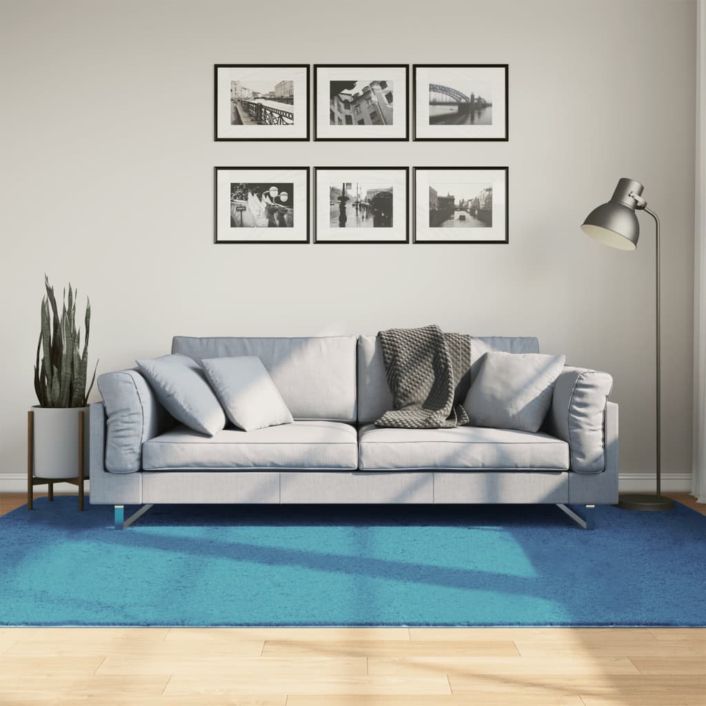 Vaip "OVIEDO" lühikese narmga türkiis 160x230 cm