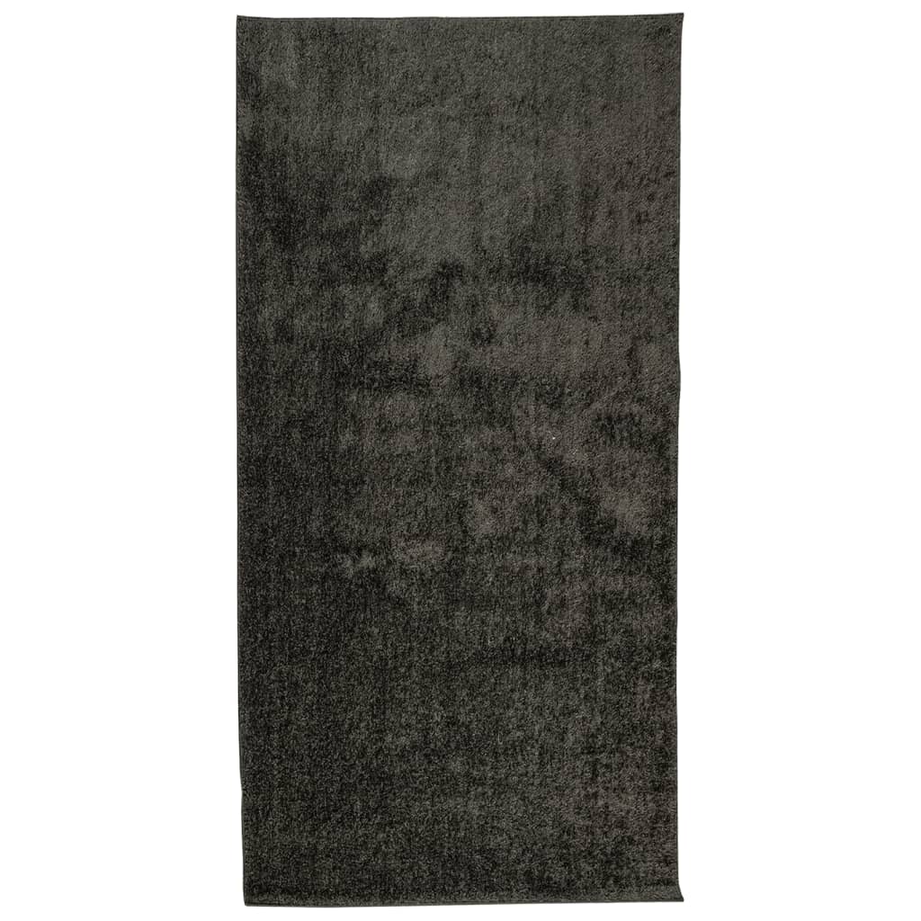Vaip "ISTAN", kõrge narmaga, läikiv, antratsiithall, 100x200 cm