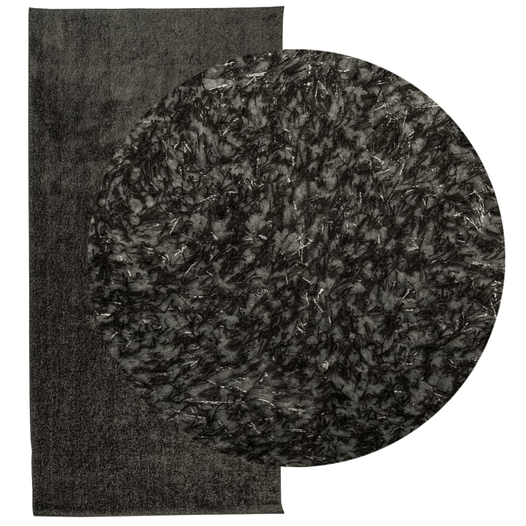 Vaip "ISTAN", kõrge narmaga, läikiv, antratsiithall, 100x200 cm