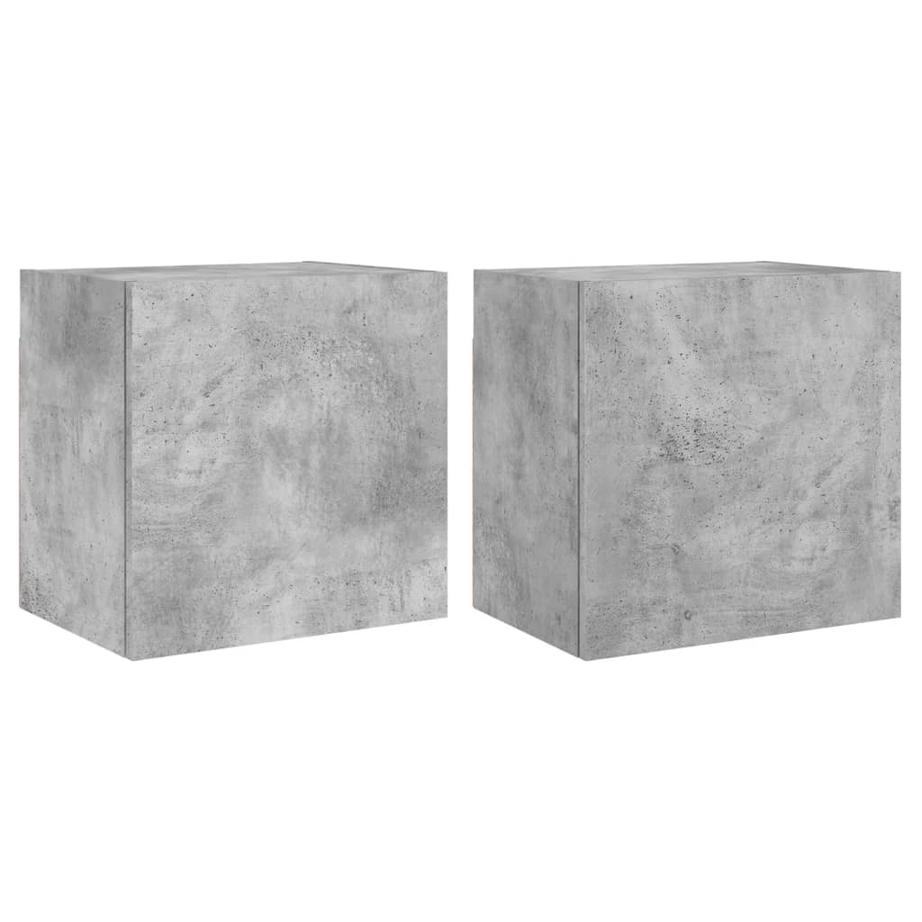 Teleri seinakapid 2 tk, betoonhall, 40,5x30x40 cm, tehispuit