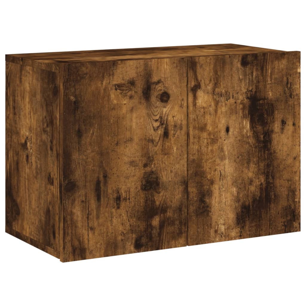 Seinale kinnitatav telerikapp, suitsutamm, 60 x 30 x 41 cm