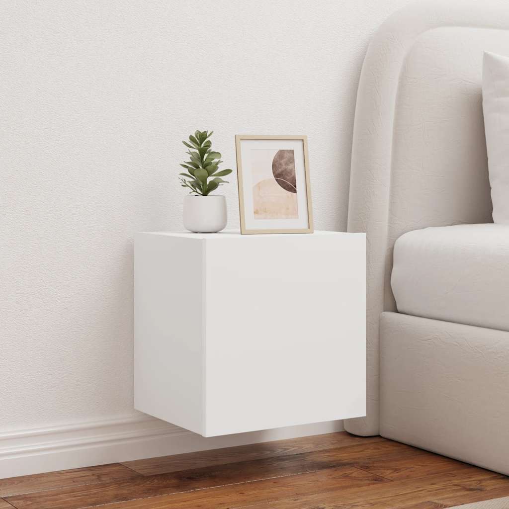 Teleri seinakapid LED-tuledega 2 tk, valge, 40,5 x 35 x 40 cm