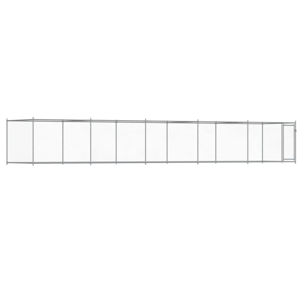 Koeraaedik, ustega, hall, 10x2x1,5 m, tsingitud teras